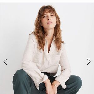 Madewell Flannel Sunday Shirt in Speckle
